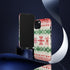 Icelandic Watercolor inspired by Christmas Sweaters - Impact Resistant Phone Case